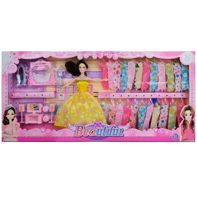 Игровой набор Кукла с набором платьев и аксессуарами Qkid 618-10